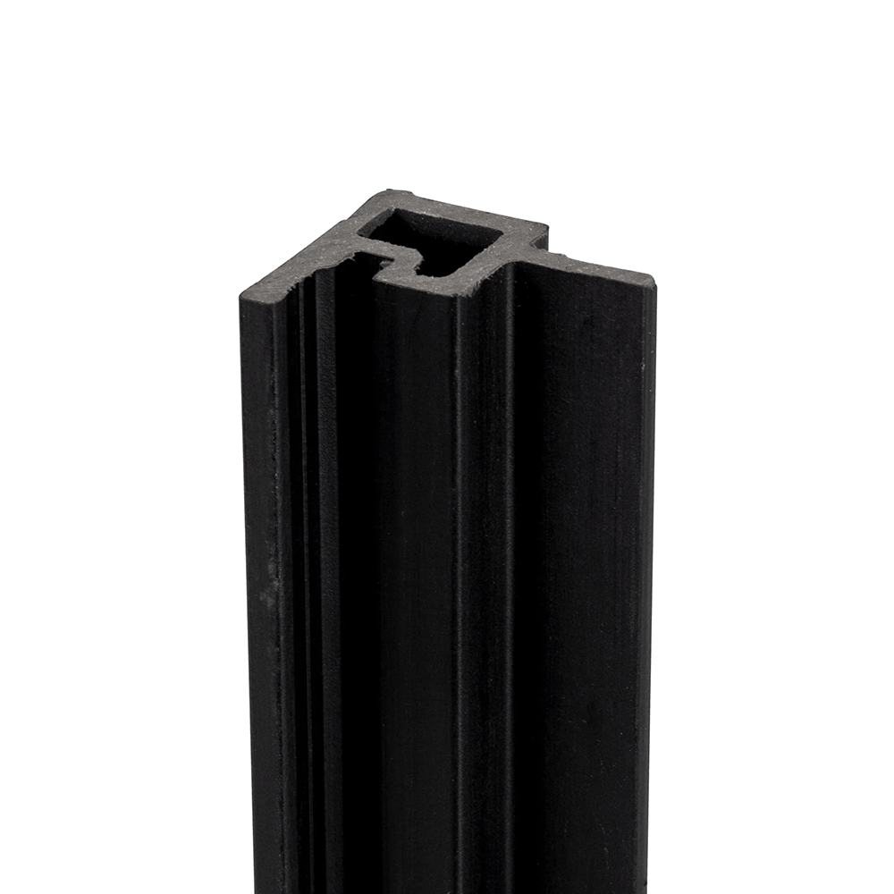 Triton Charcoal Composite Slatted Internal Cladding Corner 3.6m image